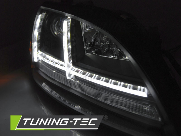 XENON LED Tagfahrlicht Scheinwerfer für Audi TT 8J 06-10 schwarz